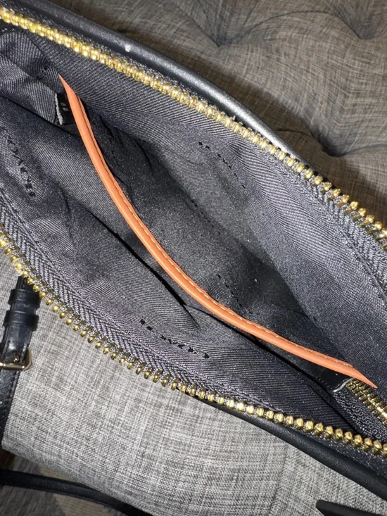 Coach Kitt Messenger Crossbody Salt Black Woven Jacquard Leather Trim Small Bag - Picture 14 of 17